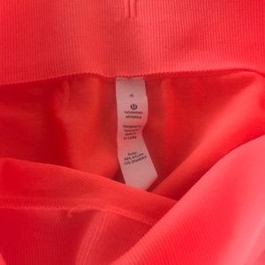 lululemon athletica Pants - Lululemon light neon tangerine cropped yoga pants lululemon athletica Pants - Lululemon light neon tangerine cropped yoga pants